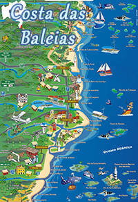 Mapa Costa Baleias