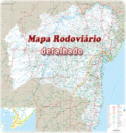 Mapa Rodoviario BA